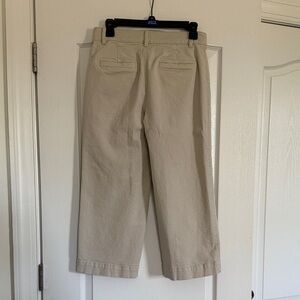 LOFT Women's Cropped Tan Pants